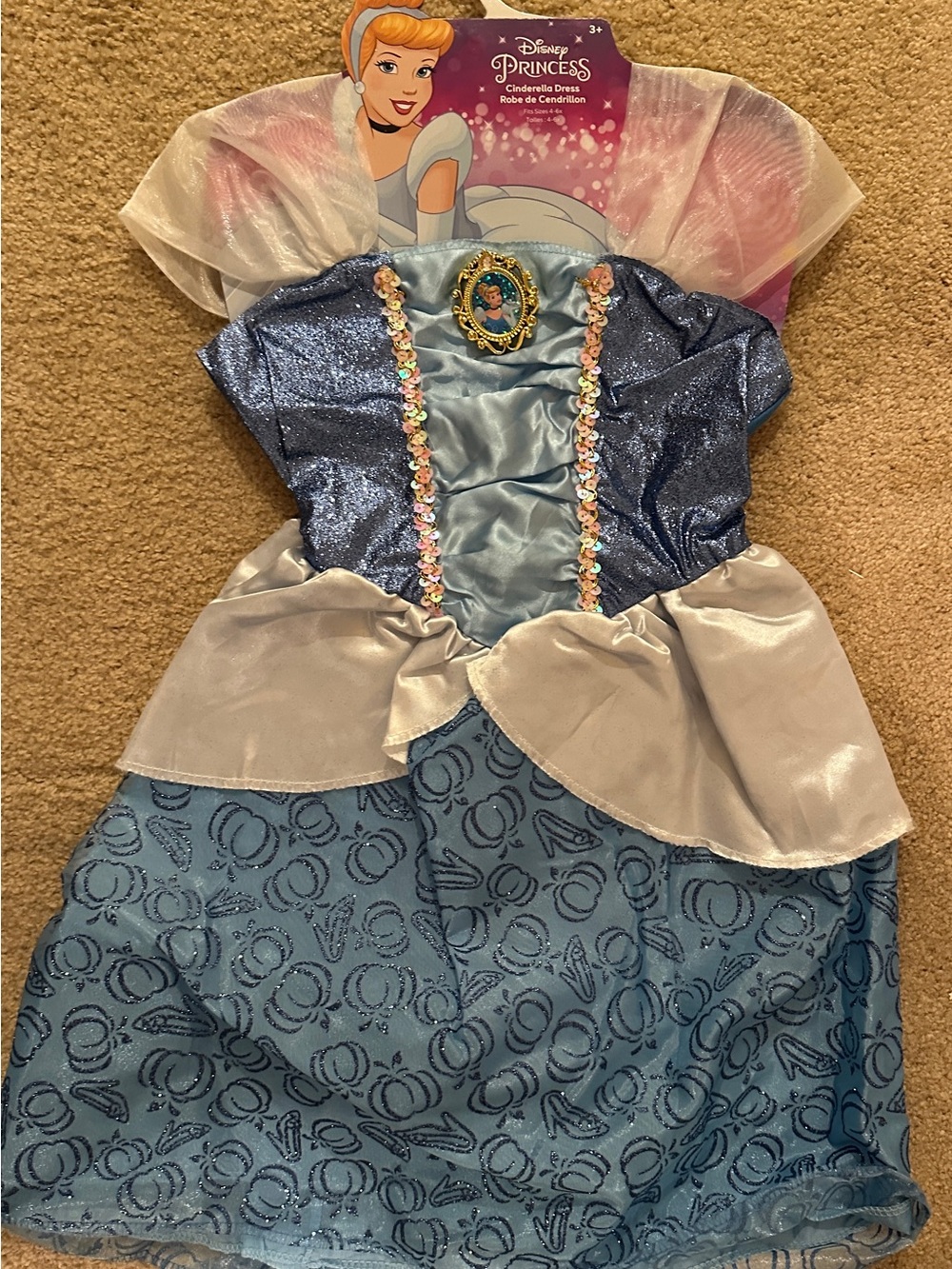 Disney Cinderella Sparkling Blue and Silver Princess Dress